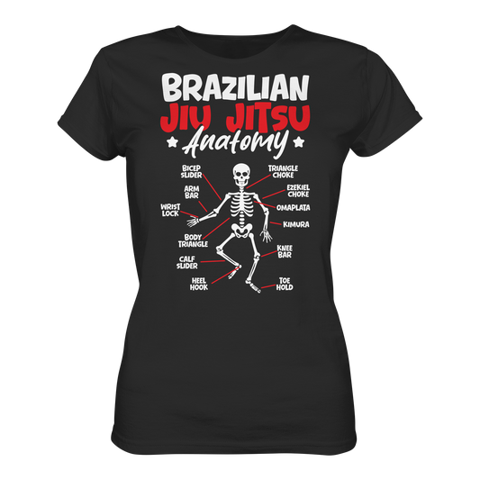 Brazilian Jiu-Jitsu Anatomy - Ladies Organic Shirt