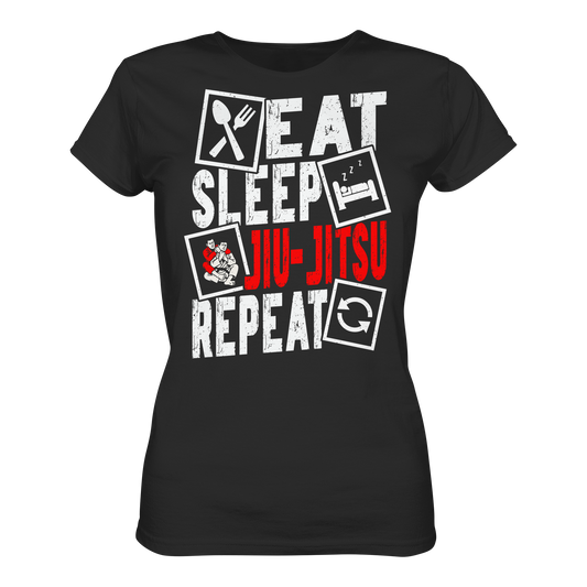Eat Sleep Jiu-Jitsu Repeat - Ladies Organic Shirt