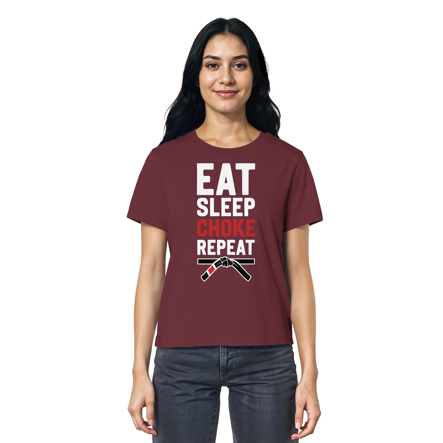 EAT. SLEEP. CHOKE. REPEAT. - Ladies Organic Shirt