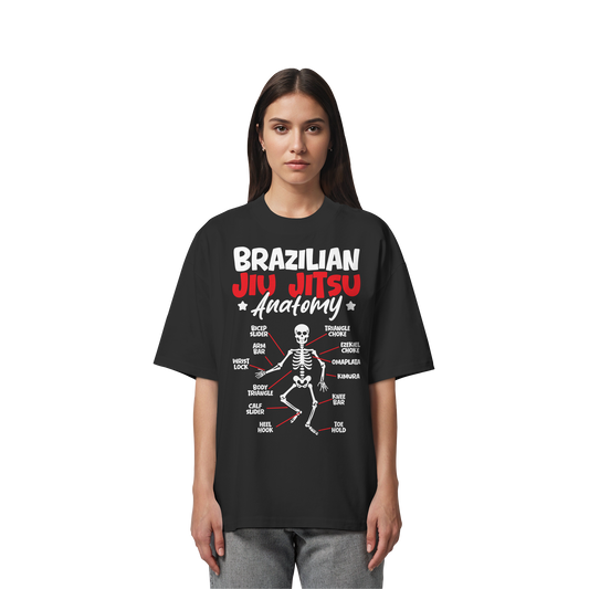 Brazilian Jiu-Jitsu Anatomy - Organic Oversize Shirt