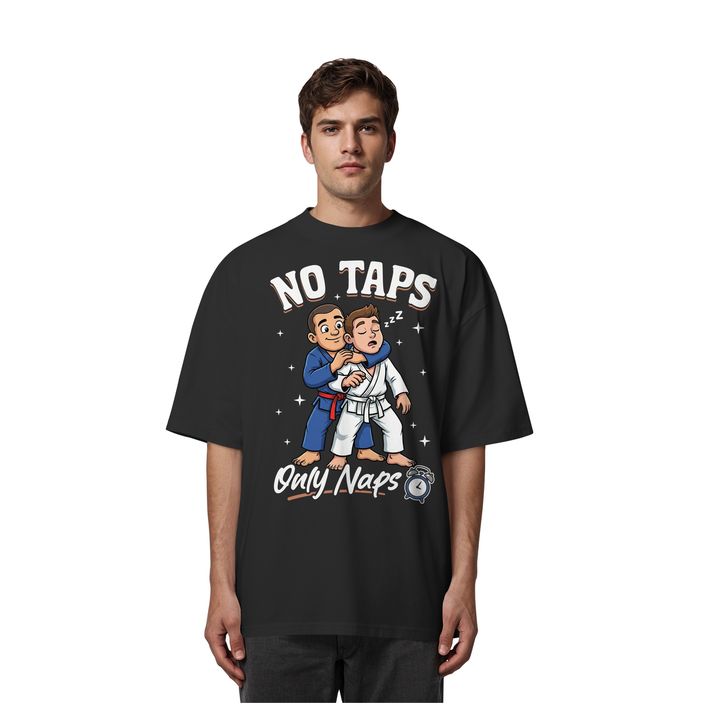 NO TAPS. ONLY NAPS. - Organic Oversize Shirt