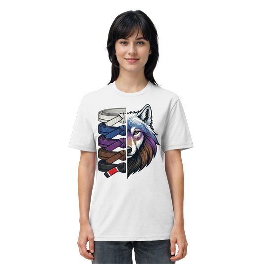 BJJ Wolf Belt Stack - Organic Shirt