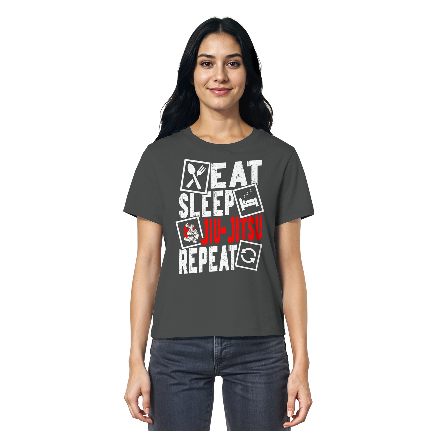 Eat Sleep Jiu-Jitsu Repeat - Ladies Organic Shirt