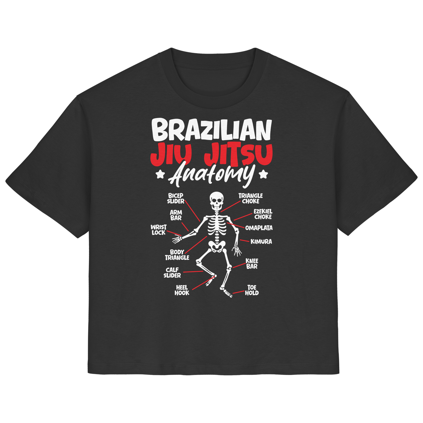 Brazilian Jiu-Jitsu Anatomy - Ladies Organic Shirt