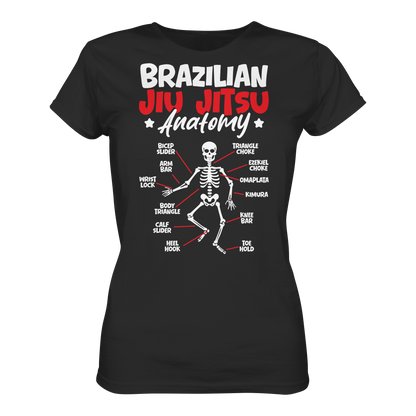Brazilian Jiu-Jitsu Anatomy - Ladies Organic Shirt