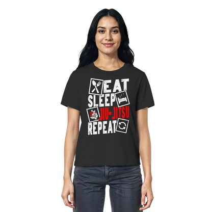 Eat Sleep Jiu-Jitsu Repeat - Ladies Organic Shirt