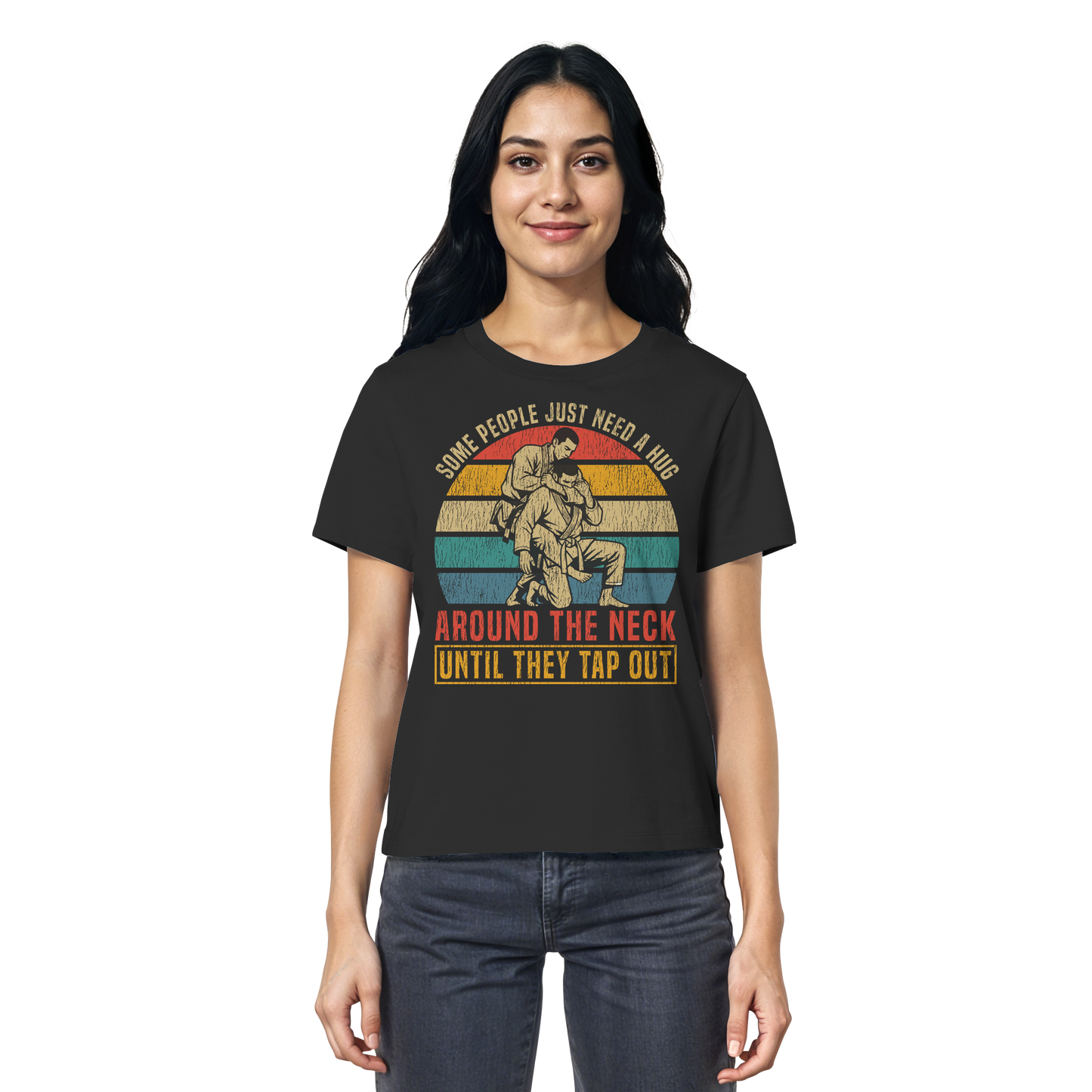 Some People Just Need a Hug – Retro - Ladies Organic Shirt