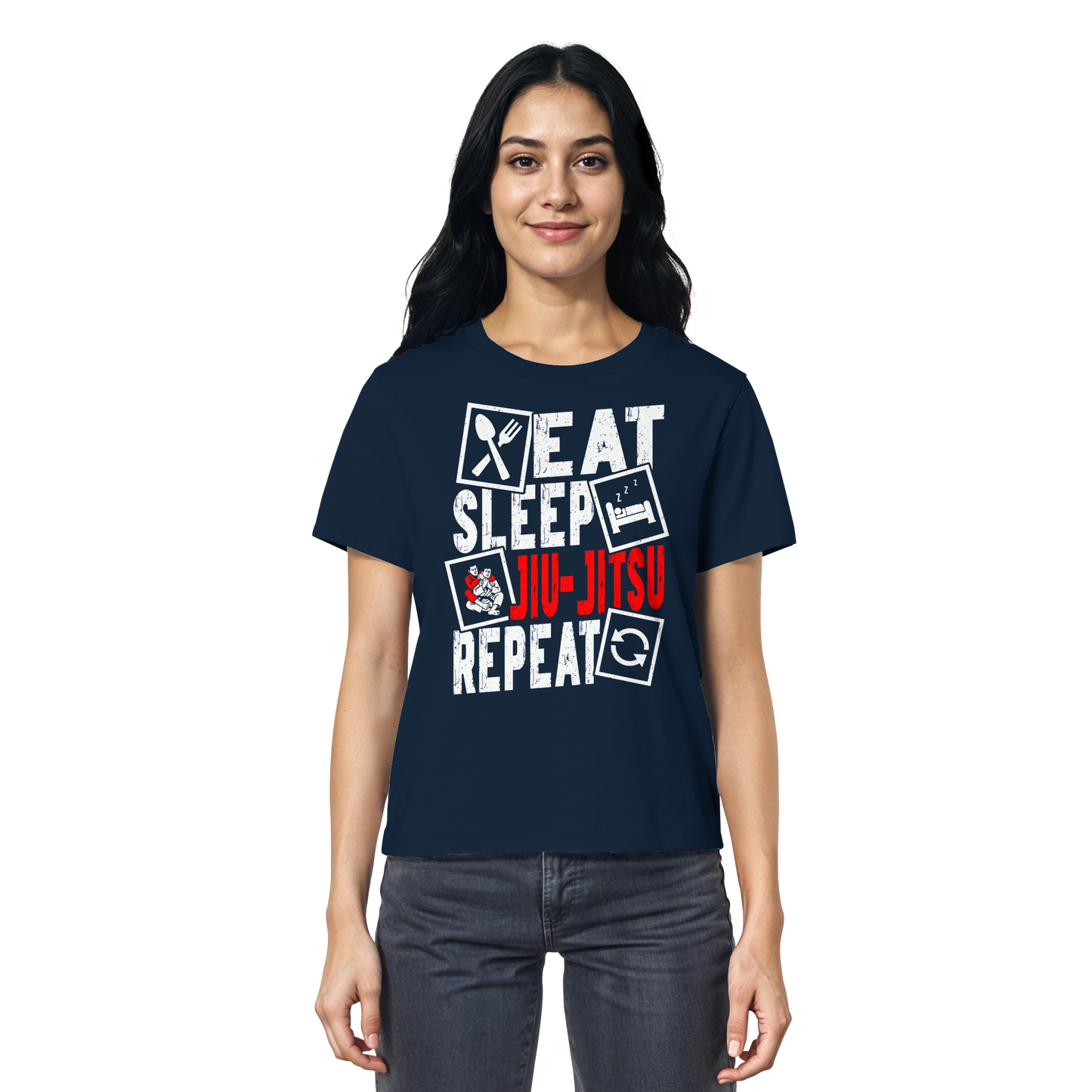 Eat Sleep Jiu-Jitsu Repeat - Ladies Organic Shirt