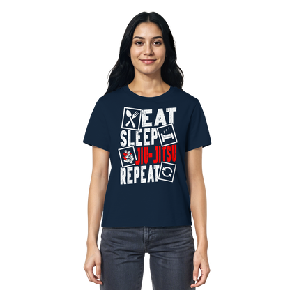 Eat Sleep Jiu-Jitsu Repeat - Ladies Organic Shirt