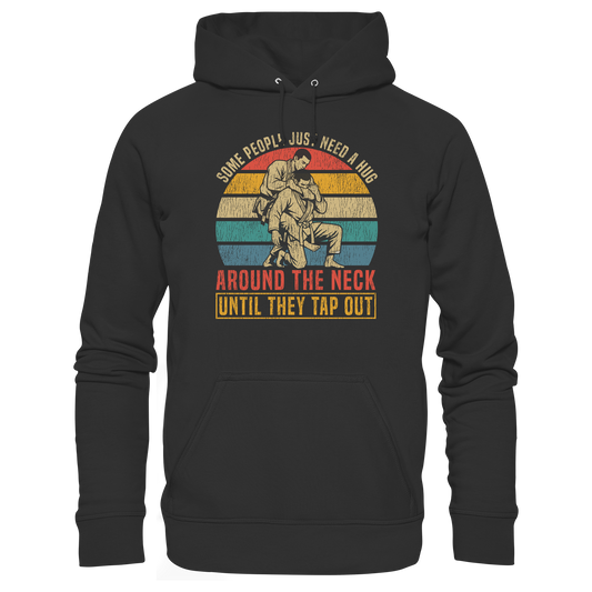 Some People Just Need a Hug – Retro - Organic Hoodie