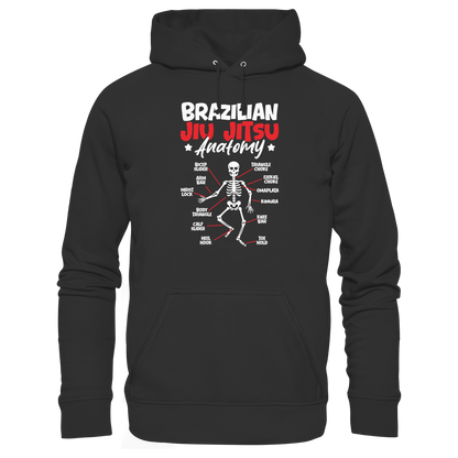 Brazilian Jiu-Jitsu Anatomy - Organic Hoodie