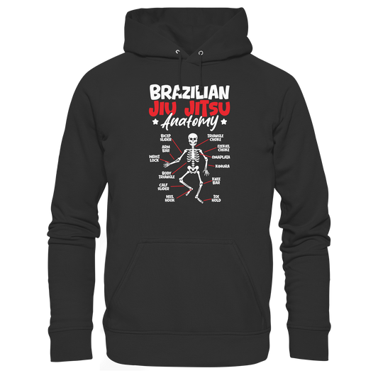 Brazilian Jiu-Jitsu Anatomy - Organic Hoodie