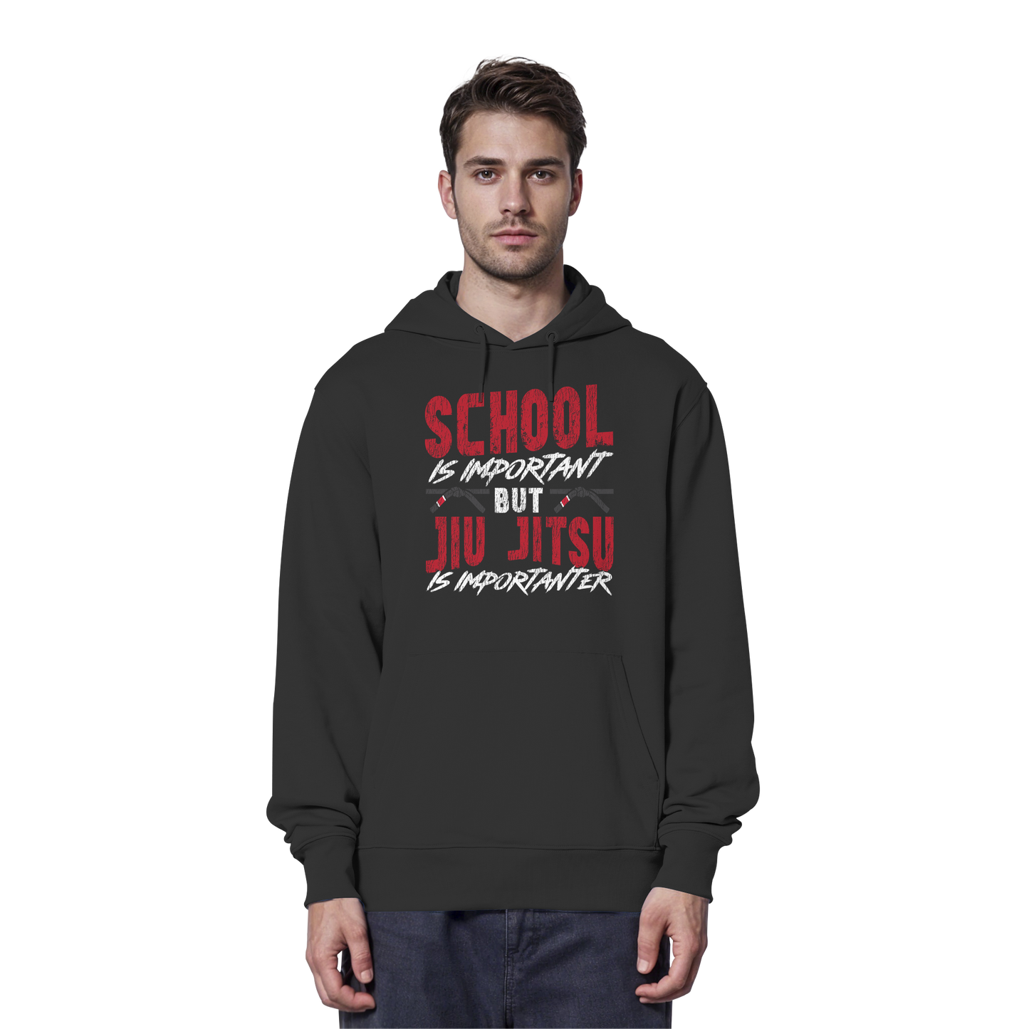 School is Important – But Jiu Jitsu is Importanter - Organic Hoodie