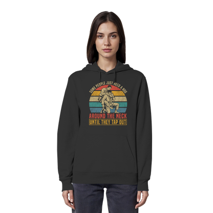 Some People Just Need a Hug – Retro - Organic Hoodie