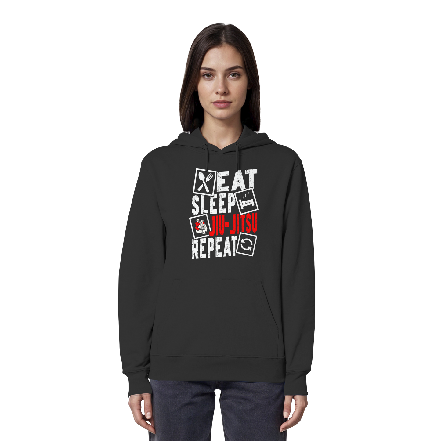 Eat Sleep Jiu-Jitsu Repeat - Organic Hoodie