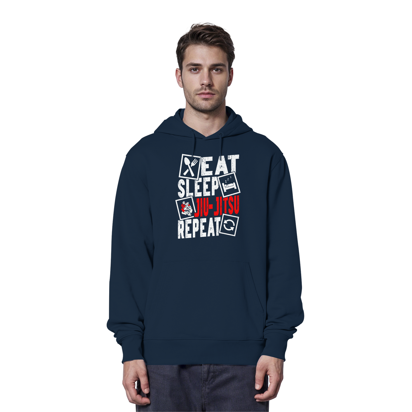 Eat Sleep Jiu-Jitsu Repeat - Organic Hoodie