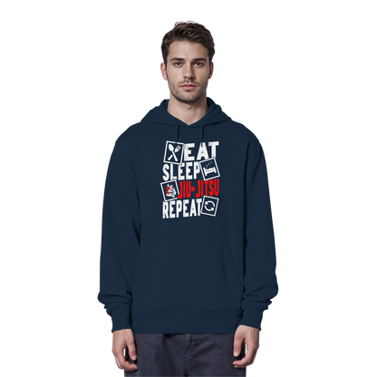 Eat Sleep Jiu-Jitsu Repeat - Organic Hoodie