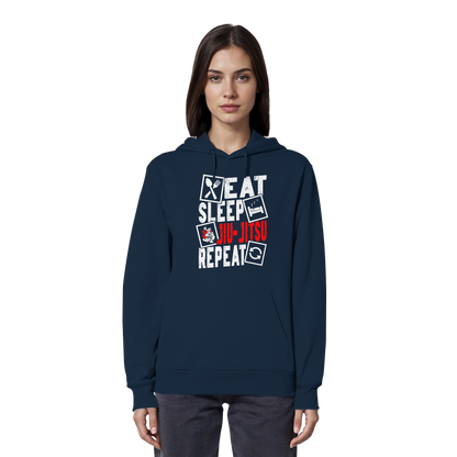 Eat Sleep Jiu-Jitsu Repeat - Organic Hoodie