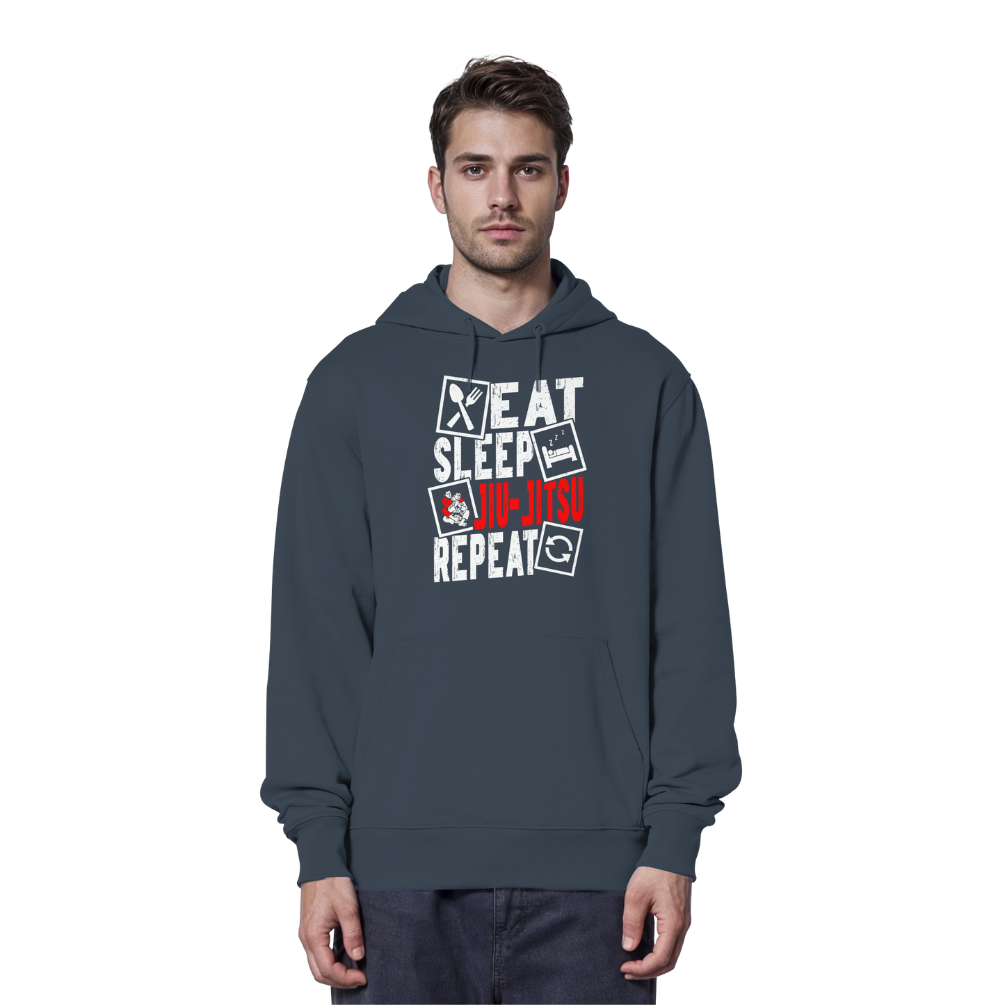 Eat Sleep Jiu-Jitsu Repeat - Organic Hoodie