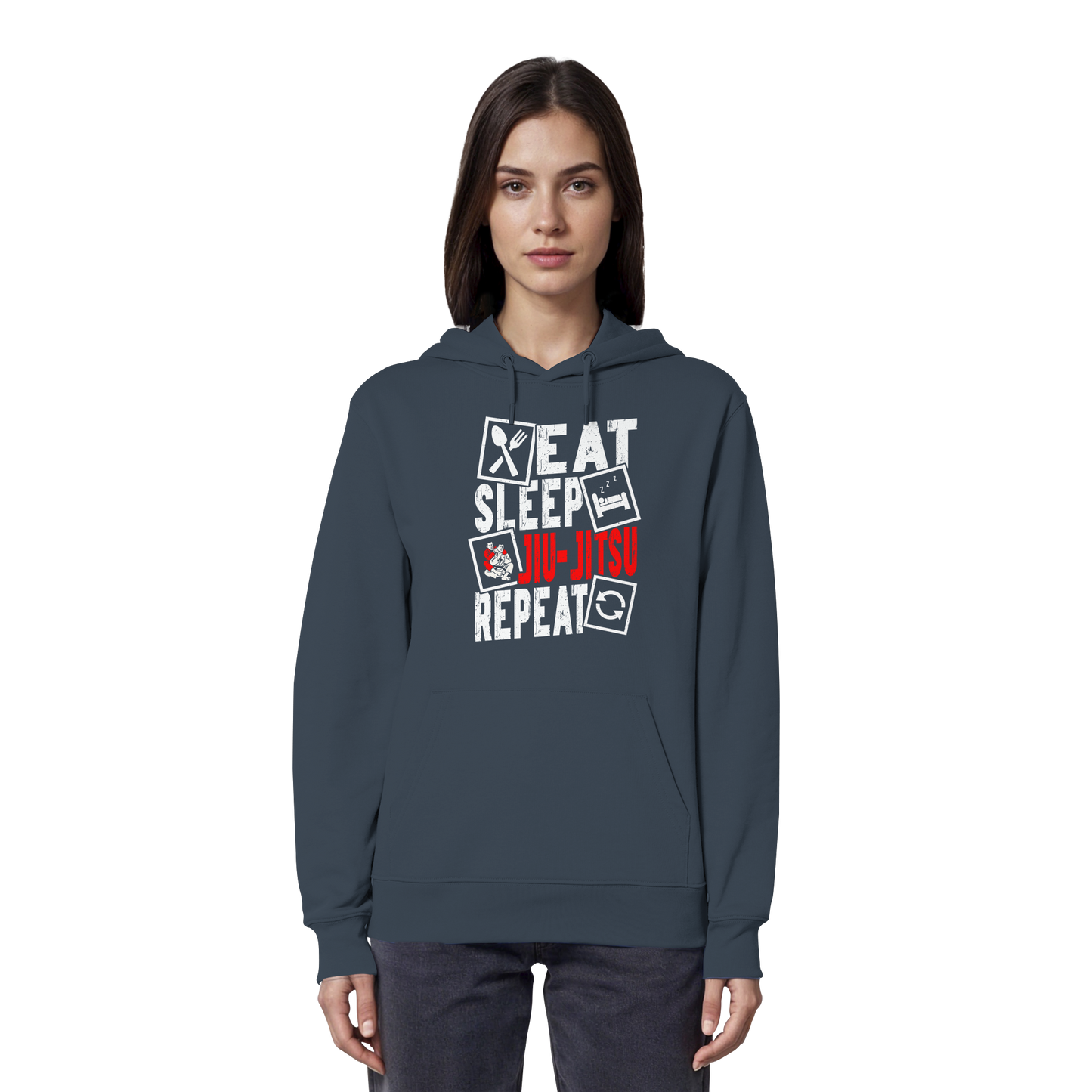Eat Sleep Jiu-Jitsu Repeat - Organic Hoodie