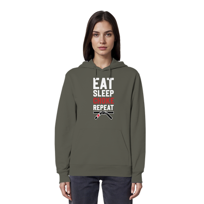 EAT. SLEEP. CHOKE. REPEAT. - Organic Hoodie