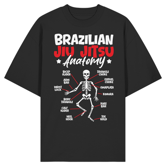 Brazilian Jiu-Jitsu Anatomy - Organic Oversize Shirt