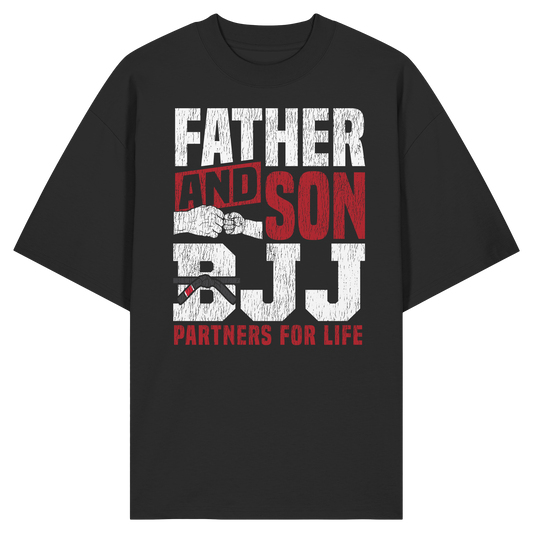 Father and Son BJJ – Partners for Life - Organic Oversize Shirt