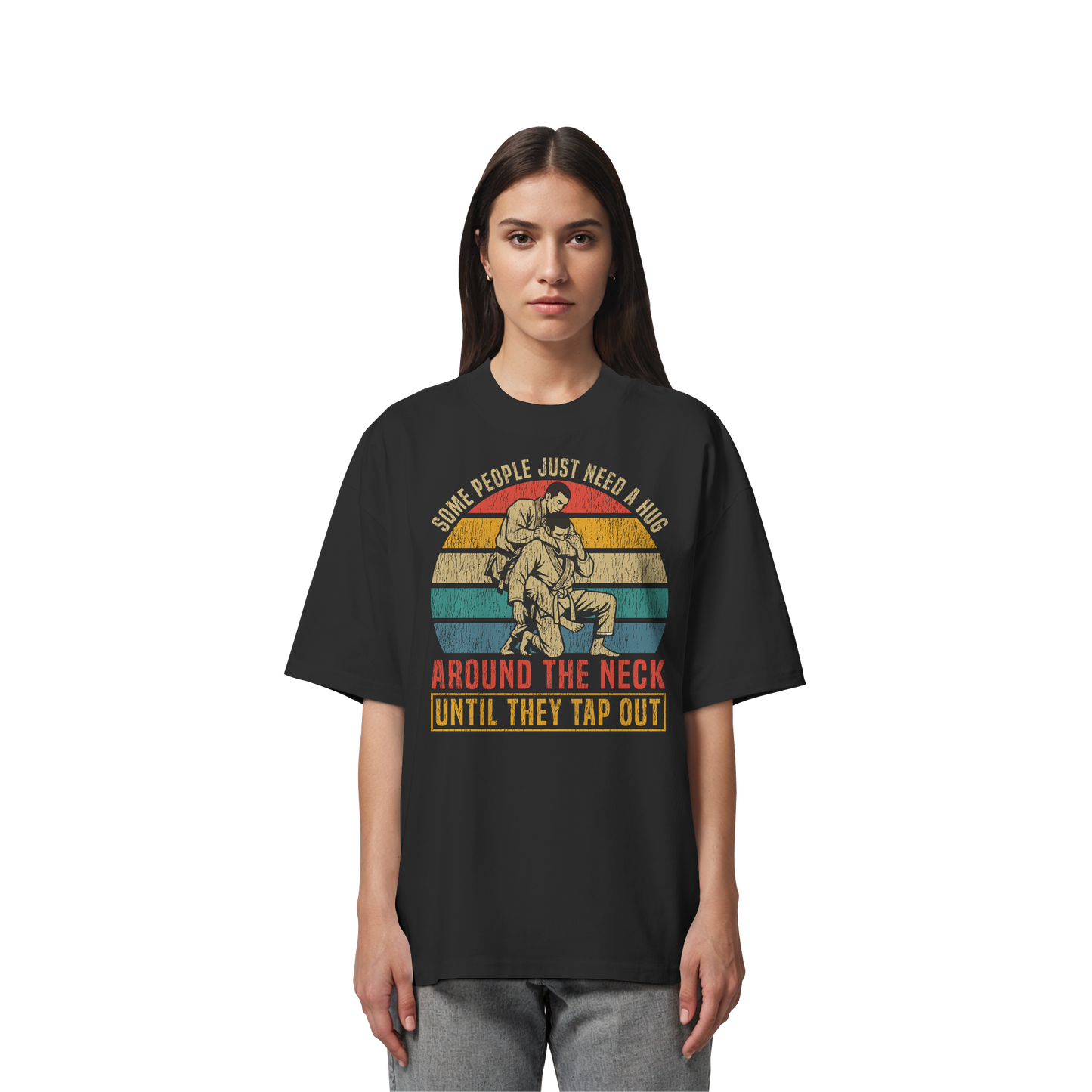 Some People Just Need a Hug – Retro - Organic Oversize Shirt