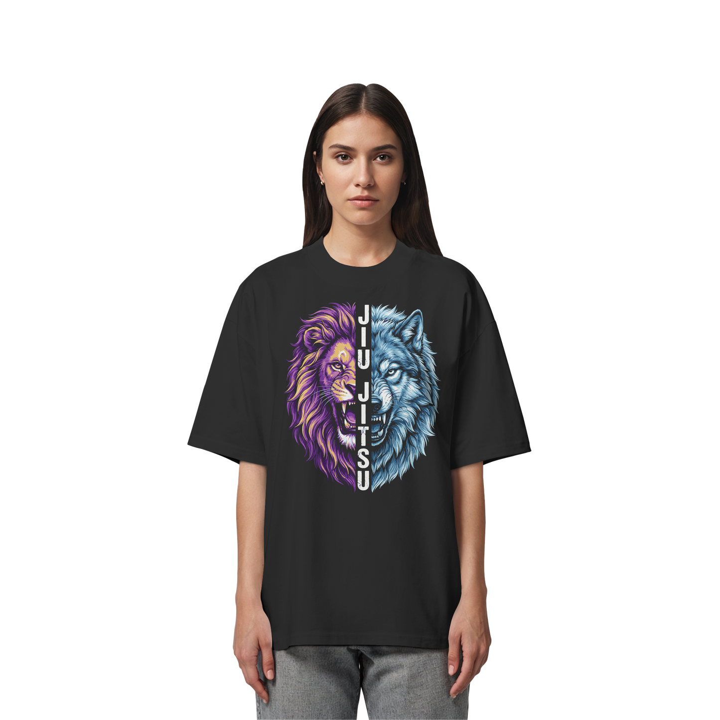JIU-JITSU Lion x Wolf  - Organic Oversize Shirt