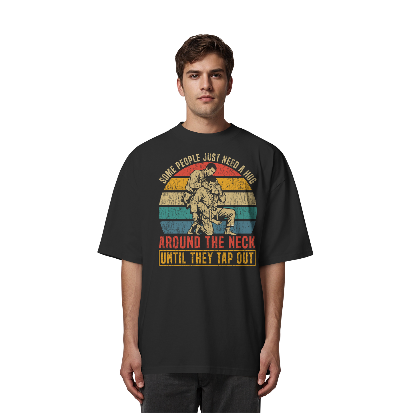 Some People Just Need a Hug – Retro - Organic Oversize Shirt