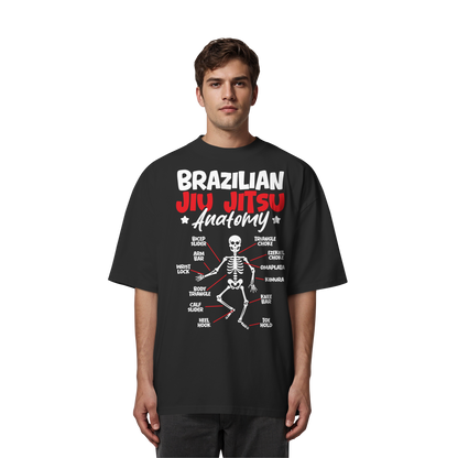 Brazilian Jiu-Jitsu Anatomy - Organic Oversize Shirt