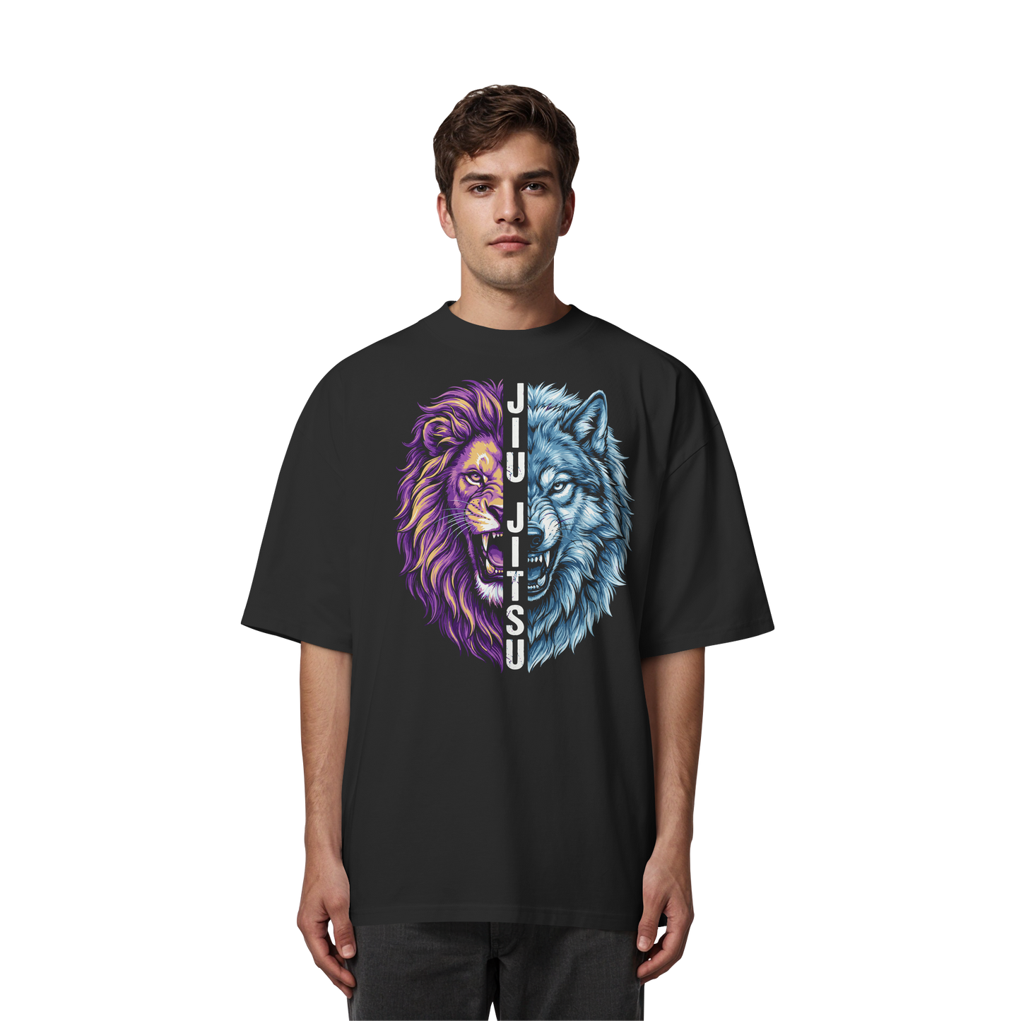 JIU-JITSU Lion x Wolf  - Organic Oversize Shirt