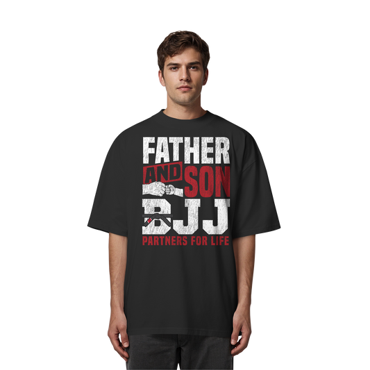 Father and Son BJJ – Partners for Life - Organic Oversize Shirt