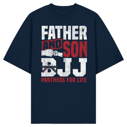 Father and Son BJJ – Partners for Life - Organic Oversize Shirt