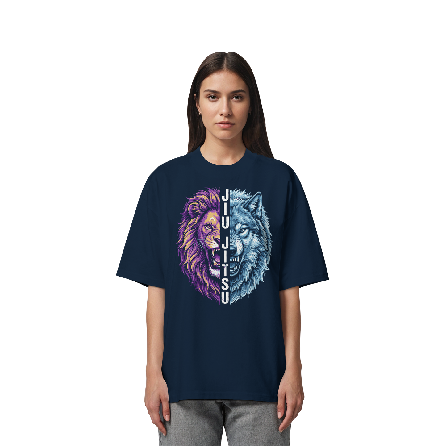 JIU-JITSU Lion x Wolf  - Organic Oversize Shirt