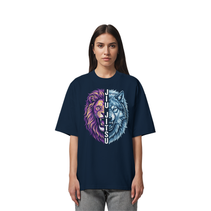 JIU-JITSU Lion x Wolf  - Organic Oversize Shirt