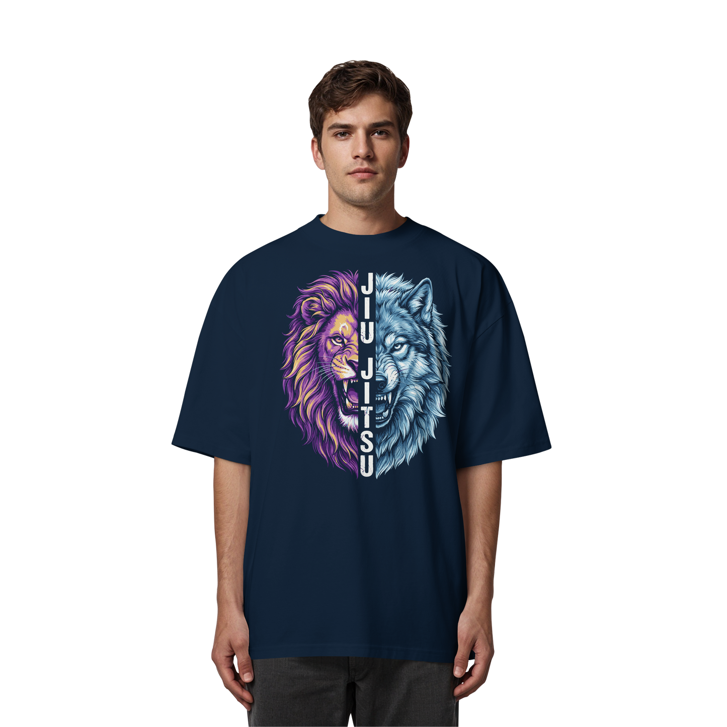 JIU-JITSU Lion x Wolf  - Organic Oversize Shirt