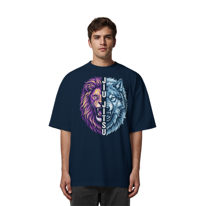 JIU-JITSU Lion x Wolf  - Organic Oversize Shirt