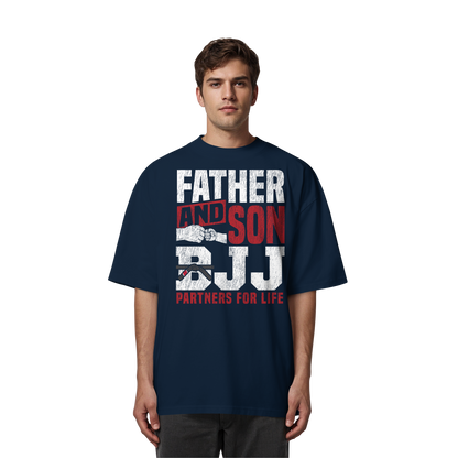 Father and Son BJJ – Partners for Life - Organic Oversize Shirt