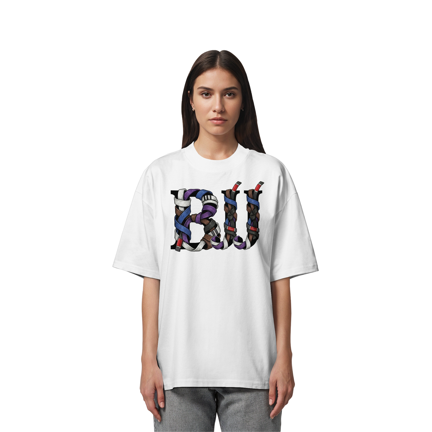 BJJ Belt Letters - Organic Oversize Shirt
