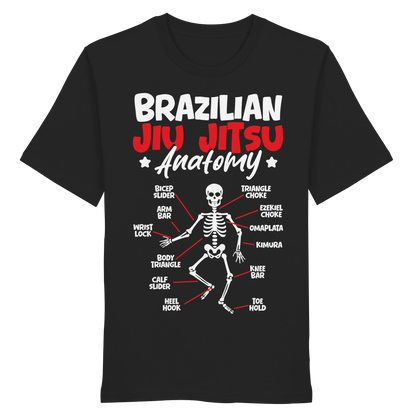 Brazilian Jiu-Jitsu Anatomy - Organic Shirt