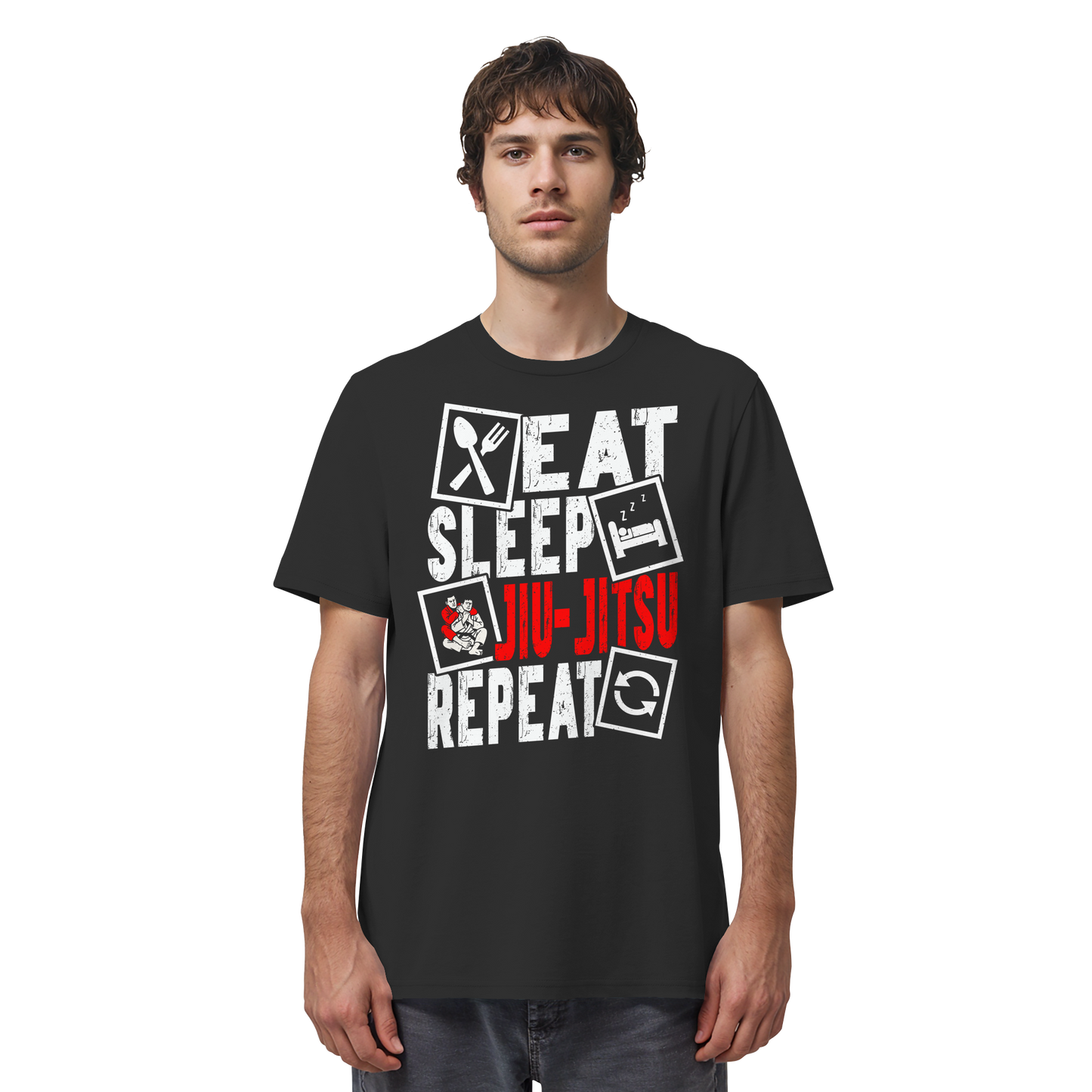 Eat Sleep Jiu-Jitsu Repeat - Organic Shirt