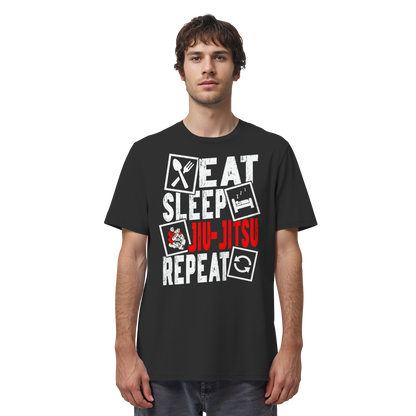 Eat Sleep Jiu-Jitsu Repeat - Organic Shirt