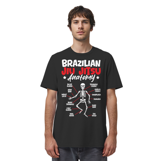 Brazilian Jiu-Jitsu Anatomy - Organic Shirt