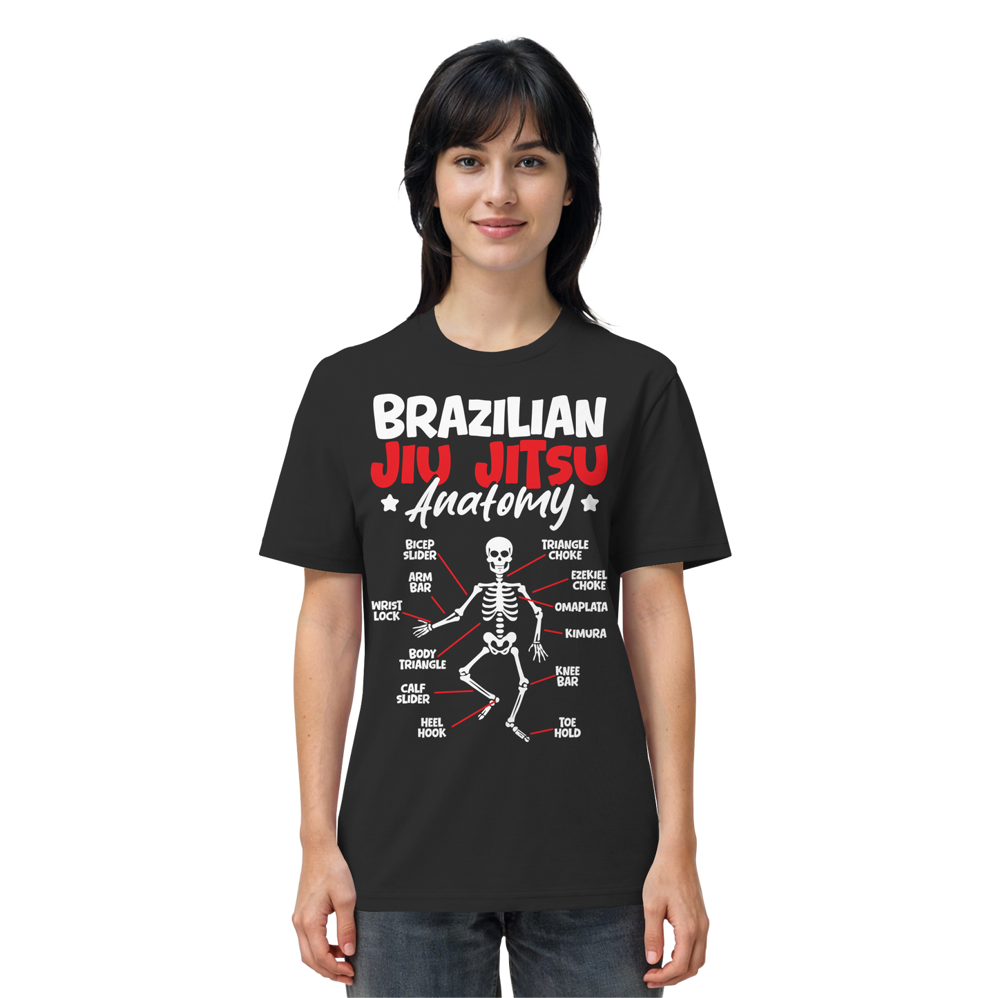 Brazilian Jiu-Jitsu Anatomy - Organic Shirt