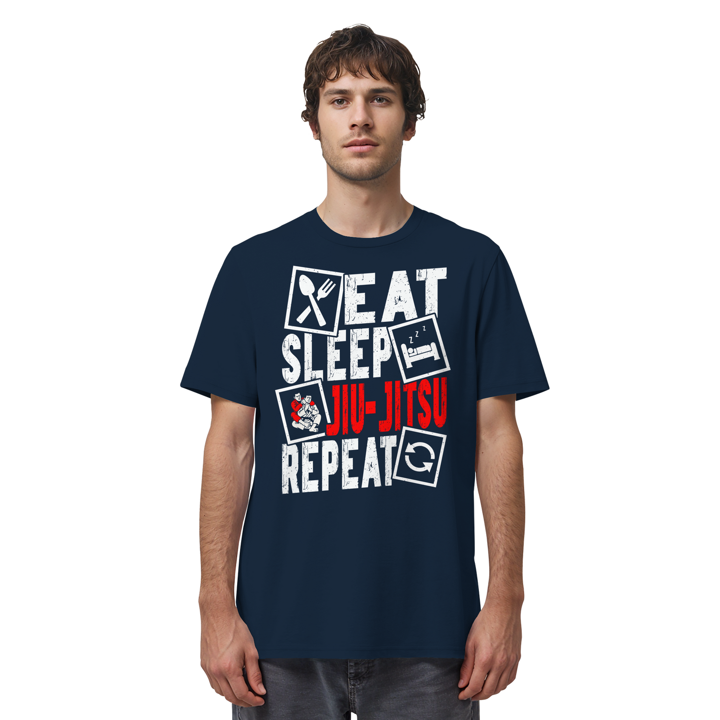 Eat Sleep Jiu-Jitsu Repeat - Organic Shirt