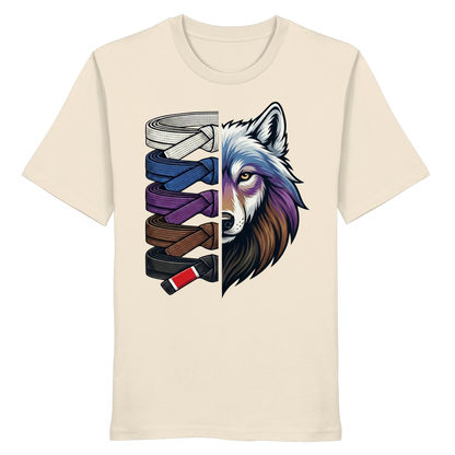 BJJ Wolf Belt Stack  - Organic Shirt