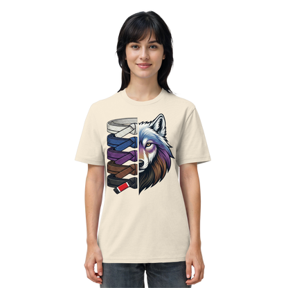 BJJ Wolf Belt Stack  - Organic Shirt
