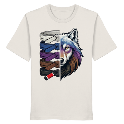BJJ Wolf Belt Stack  - Organic Shirt