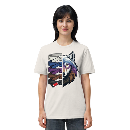 BJJ Wolf Belt Stack  - Organic Shirt